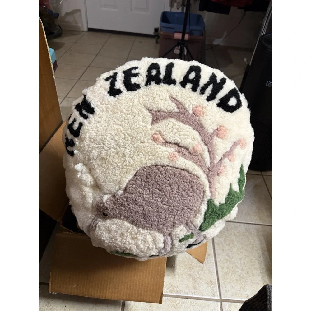Austin Sheepskin Handcrafted New Zealand Sheep Wool Shearling Cushion